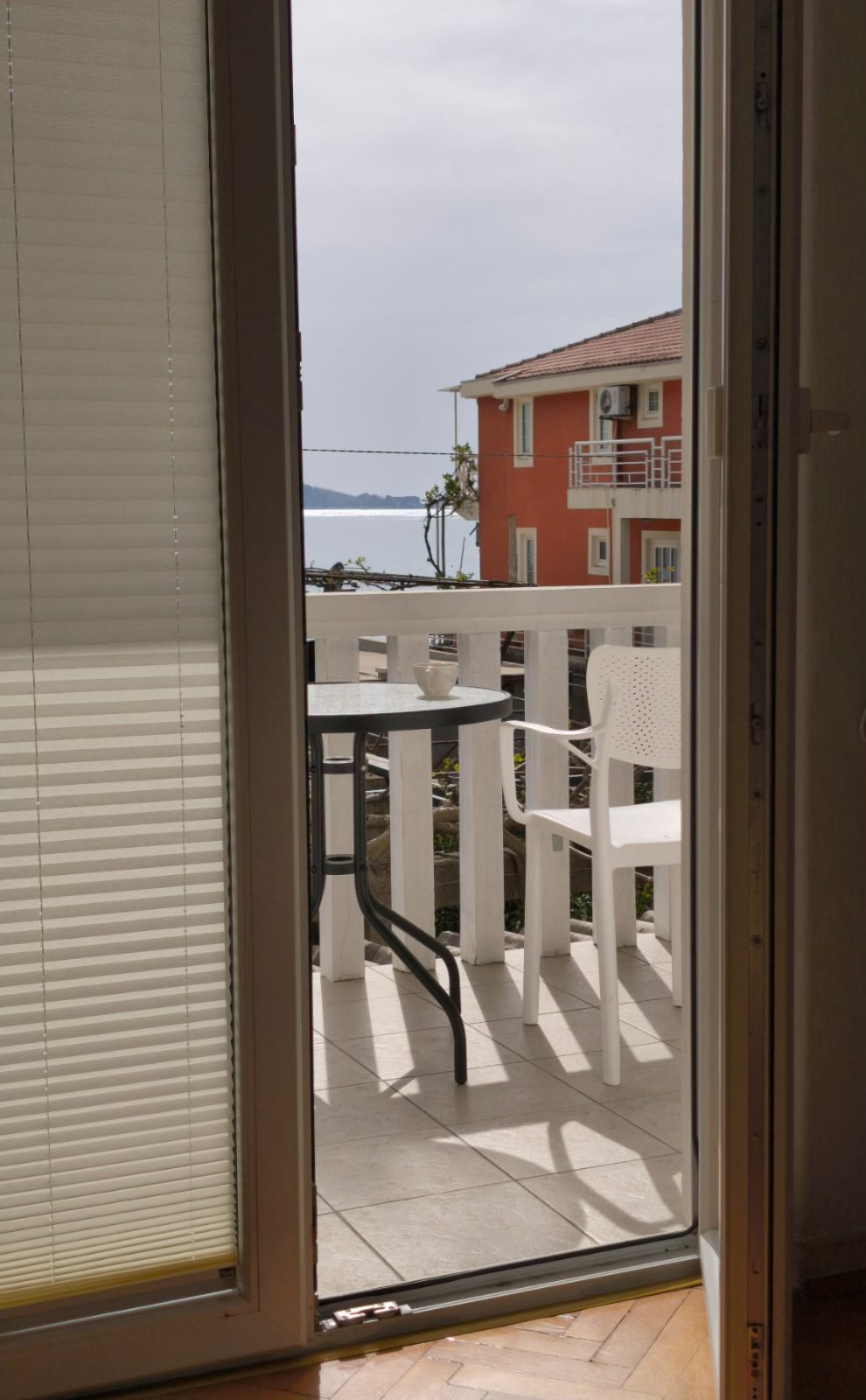 Balcony with a chair