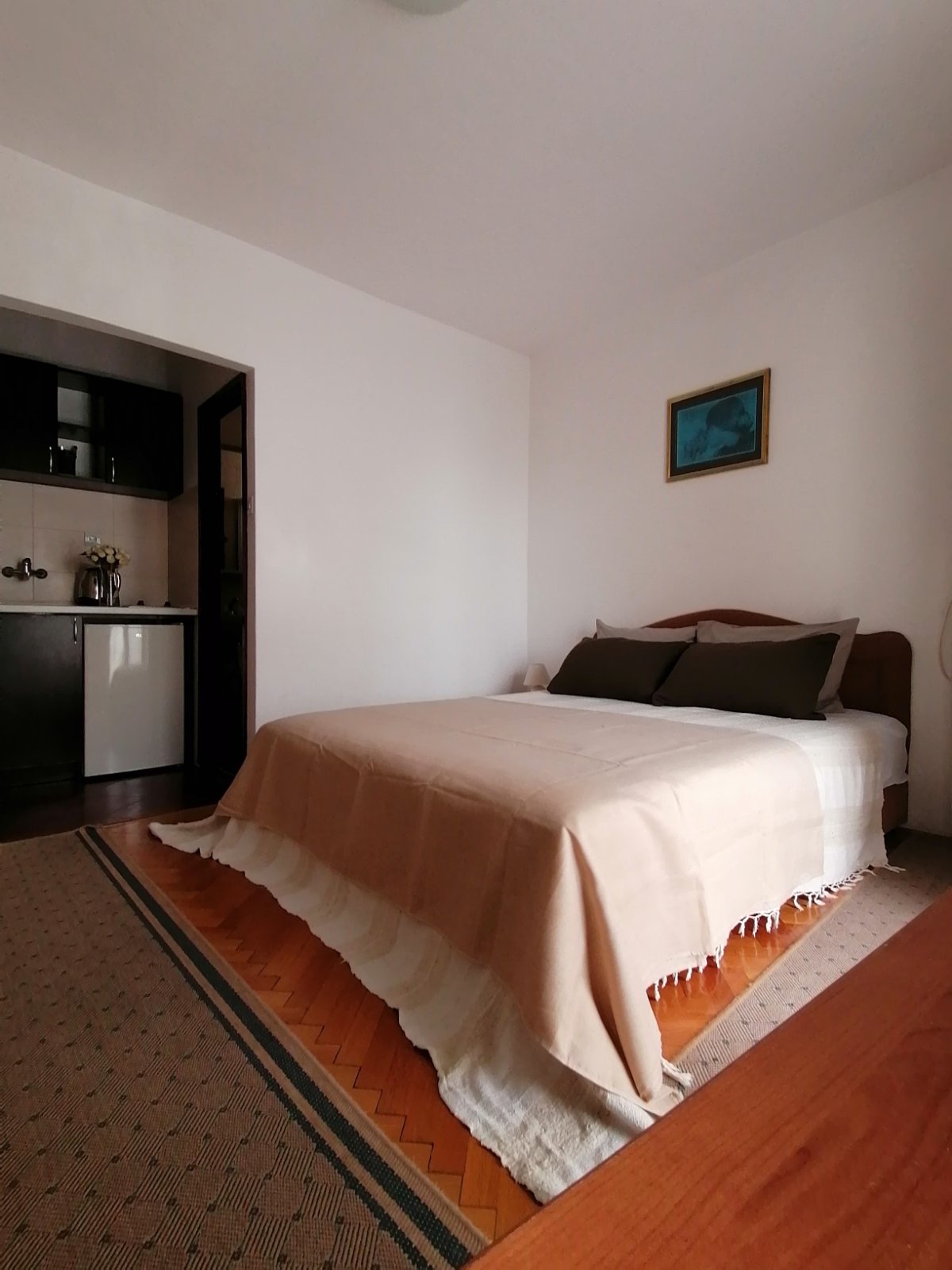 Studio with double bed